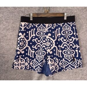 Tachuntfish THF Shorts Mens Sz L Blue Geometric Pockets Unlined Gym Running